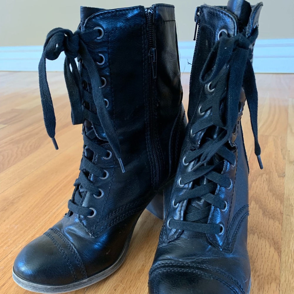 Lace up booties